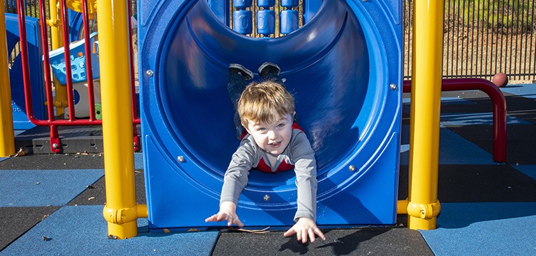 ELV student on playground